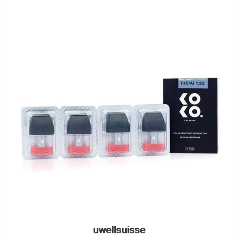 UWELL CALIBURN KOKO dosettes (paquet de 4) 1,2 ohm NLB2N95 - UWELL Flavors