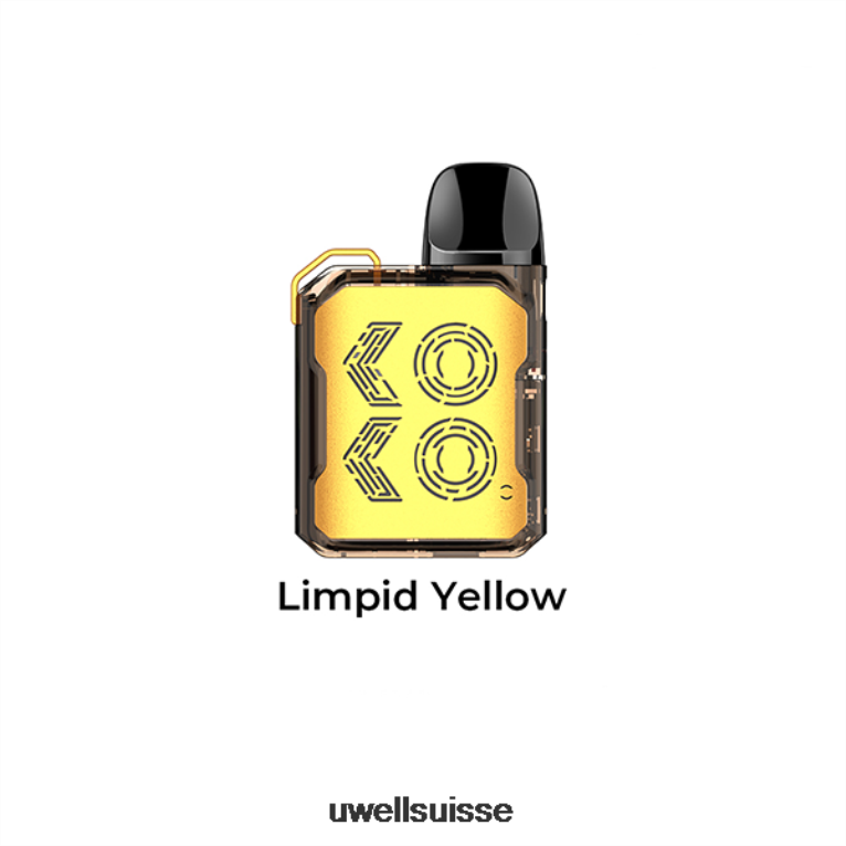 UWELL CALIBURN GK2 kit de dosettes jaune limpide NLB2N103 - UWELL Vape Price